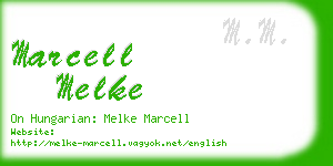 marcell melke business card